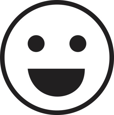 Doodle Emoji yüz ikonu. çizim stili. Değişik bir ifade, duygu, şok, mutluluk, üzüntü, gülümseme. Çizgi roman çizgisi sanat vektörü çizimi. Mobil kullanım için beyaz arkaplanda izole