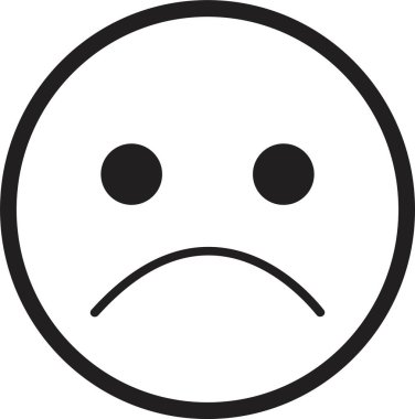 Doodle Emoji yüz ikonu. çizim stili. Farklı ifadeler, duygusal ruh hali, üzgün, üzgün, gülümse. Çizgi roman çizgisi sanat vektörü çizimi. Mobil kullanım için beyaz arkaplanda izole