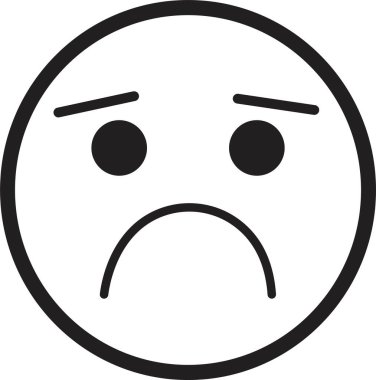 Doodle Emoji yüz ikonu. çizim stili. Farklı ifade, duygusal ruh hali, kaba, kızgın, mutlu, üzgün, gülümse. Çizgi roman çizgisi sanat vektörü çizimi. Mobil kullanım için beyaz arkaplanda izole