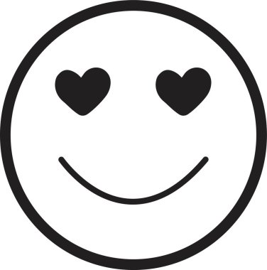 Doodle Emoji yüz ikonu. çizim stili. Farklı ifadeler, duygusal ruh hali, aşk mutlu, üzgün, gülümse. Çizgi roman çizgisi sanat vektörü çizimi. Mobil kullanım için beyaz arkaplanda izole