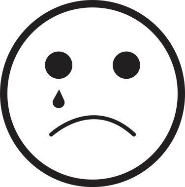 Doodle Emoji yüz ikonu. çizim stili. Farklı ifadeler, duygusal ruh hali, üzgün, üzgün, gülümse. Çizgi roman çizgisi sanat vektörü çizimi. Mobil kullanım için beyaz arkaplanda izole