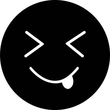 Doodle Emoji yüz ikonu. çizim stili. Farklı ifadeler, duygu, dil, mutlu, üzgün, gülümse. Çizgi roman çizgisi sanat vektörü çizimi. Mobil kullanım için beyaz arkaplanda izole