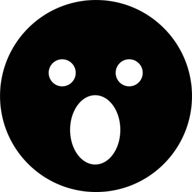 Doodle Emoji yüz ikonu. çizim stili. Değişik bir ifade, duygu, şok, mutluluk, üzüntü, gülümseme. Çizgi roman çizgisi sanat vektörü çizimi. Mobil kullanım için beyaz arkaplanda izole