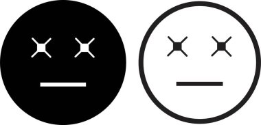 Doodle Emoji yüz simgesi seti. çizim stili. Farklı ifadeler, duygusal ruh hali, mutlu, üzgün, gülen yüz. Çizgi roman çizgisi sanat vektörü çizimi. Mobil kullanım için beyaz arkaplanda izole