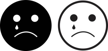 Doodle Emoji yüz simgesi seti. çizim stili. Farklı ifadeler, duygusal ruh hali, mutlu, üzgün, gülen yüz. Çizgi roman çizgisi sanat vektörü çizimi. Mobil kullanım için beyaz arkaplanda izole