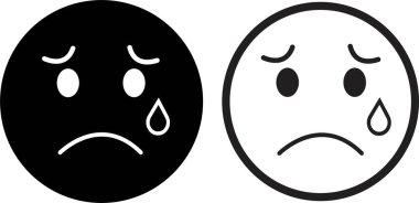 Doodle Emoji yüz simgesi seti. çizim stili. Farklı ifadeler, duygusal ruh hali, mutlu, üzgün, gülen yüz. Çizgi roman çizgisi sanat vektörü çizimi. Mobil kullanım için beyaz arkaplanda izole