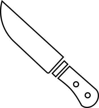 Mutfak bıçağı ikonu hizada. Şeffaf arkaplanda izole edilmiş. kasap silahı grafiği ve tasarım koleksiyonu logo vektör uygulamaları web sitesi için meyve, sebze sembolü şablonu kesmek için kullan