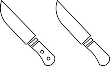 Mutfak bıçağı ikonu hazır. Şeffaf arkaplanda izole edilmiş. kasap silahı grafik tasarımı logo vektör uygulamaları web sitesi için meyve kesme, sebze sembolü şablonu