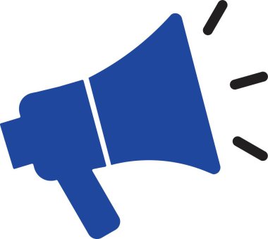 Megafon hoparlör ikonu patladı. Şeffaf arkaplanda izole et. anons etmek ve diğerlerine mesaj vermek için kullanılacak megafon çan bildirim işareti vektörü uygulamalar ve web siteleri için