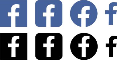 Düz sette Facebook simgesi. Saydam bir arkaplanda gölgeyle izole edilmiş logo Asıl Facebook Uygulaması popüler sosyal medya hizmeti sosyal medya logo vektörü uygulamalar veya web sitesi