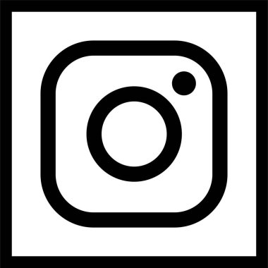 Düz çizgide Instagram logo simgesi. Akıllı telefonun şeffaf arkaplan sembolüne izole edilmiş. Sosyal medya uygulaması için editoryal vektör veya paylaşım fotoğrafları için web, ağın diğer kişileriyle video