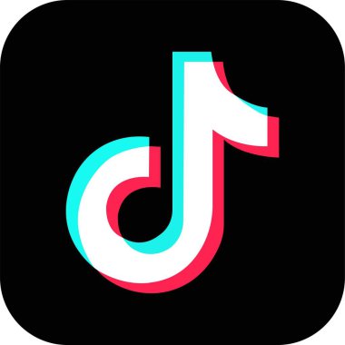 Tik Tok sosyal medya logosu düz. Editoryal popüler sosyal medya logoları. Şeffaf arkaplanda izole edilmiş. Tik tok uygulama uygulaması uygulamaları veya web iş ve reklamcılık için editoryal vektörü.
