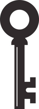 Şeffaf arkaplanda izole edilmiş modada anahtar simgesi. Uygulamalarınız ve web sitesi tasarımı, logo ve UI için anahtar sembolü açmak için kullanın. Vektör