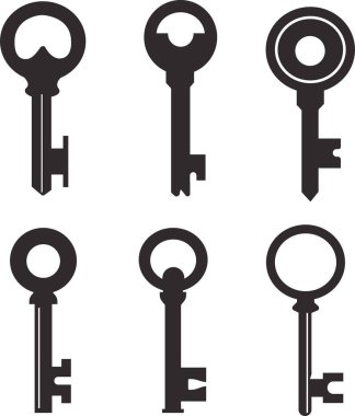 Şeffaf arkaplanda izole edilmiş modaya uygun düz biçimli anahtar simgesi. Kilitleri açmak için kullan. Uygulamalarınız ve web sitenizin tasarımı için anahtar sembolü, logo, UI. Vektör