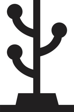 Kıyafetler dairede bir simge gibi duruyor. uygulamalar ve web sitesi için modada stil işaret vektörü olarak askı tasarımı için şeffaf arkaplan kullanımına bağlı tuvalet veya tuvaletle ilgili