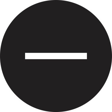 Düz matematiksel sembollerdeki eksi halka simgesi. Şeffaf arka plan iş finans kavramına izole edilmiş. Uygulamalar ve web sitesi için matematiksel eylemler basit kabartma işareti böl Vektörü