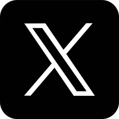 X app logosu Twitter editör simgesi düz. Uygulamalar veya web sitesi Twitter için X yeni Sosyal Medya Platformu logo Vektörü, saydam arkaplan üzerinde izole edilmiş X. Twitter ile uygulamayı değiştirdi
