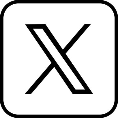 X app logosu Twitter editör simgesi düz çizgide. Uygulamalar veya web sitesi Twitter için X yeni Sosyal Medya Platformu logo Vektörü, saydam arkaplan üzerinde izole edilmiş X. Twitter ile uygulamayı değiştirdi