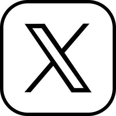 X app logosu Twitter editör simgesi düz çizgide. Uygulamalar veya web sitesi Twitter için X yeni Sosyal Medya Platformu logo Vektörü, saydam arkaplan üzerinde izole edilmiş X. Twitter ile uygulamayı değiştirdi