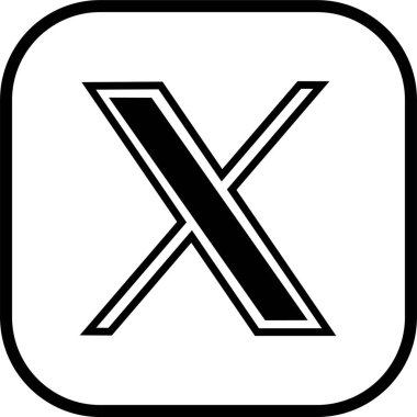 X app logosu Twitter editör simgesi düz çizgide. Uygulamalar veya web sitesi Twitter için X yeni Sosyal Medya Platformu logo Vektörü, saydam arkaplan üzerinde izole edilmiş X. Twitter ile uygulamayı değiştirdi