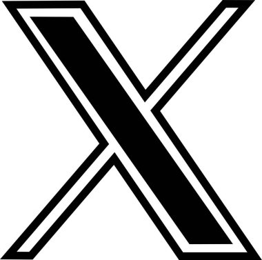 X app logosu Twitter editör simgesi düz çizgide. Uygulamalar veya web sitesi Twitter için X yeni Sosyal Medya Platformu logo Vektörü, saydam arkaplan üzerinde izole edilmiş X. Twitter ile uygulamayı değiştirdi