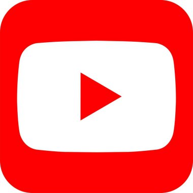 YouTube logo icon design in flat. editorial vector for apps or web YouTube colorful social media icon isolated on transparent background subscribe play button storing, displaying video logo clipart