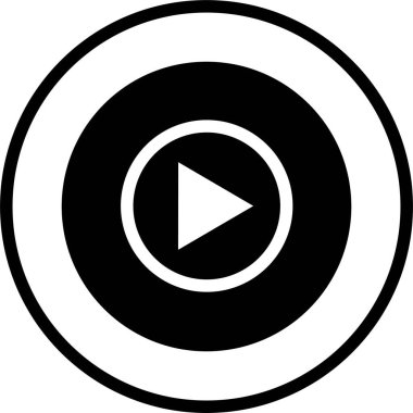 YouTube Müzik Mobil Uygulama simgesi düz çizgide. Logo Youtube müzik sosyal medya ikonlarını dinle. Uygulamalar veya Web Akımı Şarkıları ve Müzik Videoları için şeffaf arkaplanda izole edilmiş editoryal vektör