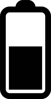 Düz dizaynlı pil simgesi. Şeffaf arkaplanda izole edilmiş. Pil şarj seviyesi akıllı telefon seviyesindeki pil göstergesi gücü, enerjiyi, elementlerin işaret sembolünü kavra. Uygulamalar ve web sitesi için vektör