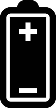 Düz dizaynlı pil simgesi. Şeffaf arkaplanda izole edilmiş. Pil şarj seviyesi akıllı telefon seviyesindeki pil göstergesi gücü, enerjiyi, elementlerin işaret sembolünü kavra. Uygulamalar ve web sitesi için vektör