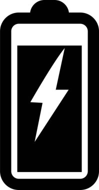 Düz dizaynlı pil simgesi. Şeffaf arkaplanda izole edilmiş. Pil şarj seviyesi akıllı telefon seviyesindeki pil göstergesi gücü, enerjiyi, elementlerin işaret sembolünü kavra. Uygulamalar ve web sitesi için vektör