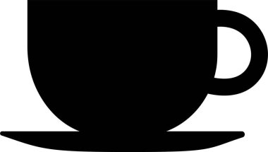 Kahve ve çay ikonu düz konumda. Şeffaf arka planda izole edilmiş bir fincan sıcak kafein soğuk plastik konteynır, içecek, meyve suyu, çay, kakao ve diğerleri. Uygulamalar web sitesi için vektör