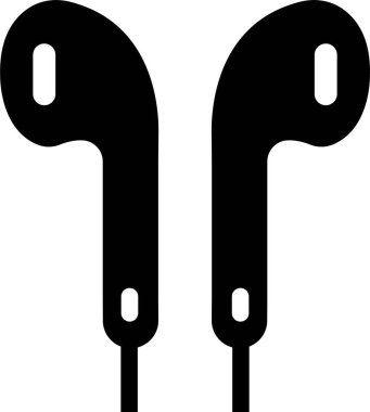 Kulaklık ikonu düz stil. Şeffaf arkaplanda izole edilmiş. Ses aygıtı işi konsepti. Uygulamalar ve web siteleri için müşteri hizmetleri veya müşteri desteği Kulaklık veya kulaklık vektörü