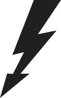 Şimşek gücü simgesi düz. Şeffaf arkaplanda izole edilmiş elektrik güç sembolü şimşek şimşeği, uygulamalar ve web sitesi için enerji hızlı vektörü