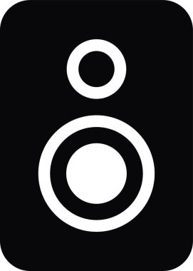 Düz stil hoparlör simgesi. Şeffaf arkaplanda izole edilmiş. Müzikal dalgalar için anahtar işaretleri kullan. Uygulamalar ve web siteleri için tasarım elemanı logo şablonu teknoloji sembolü vektörü