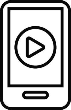 akıllı cep telefonu simgesi. Şeffaf arkaplanda izole edilmiş. Müzikal dalgalar için anahtar işaretleri kullan. Uygulamalar ve web siteleri için tasarım elemanı logo şablonu teknoloji sembolü vektörü