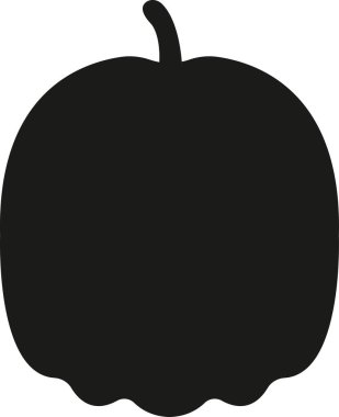 Kabak ikonu düz, tarz korkutucu şeffaf arka plan balkabağı - Cadılar Bayramı için kabak ya da tebrik kartı broşürü veya broşürü için Şükran Günü şürü. Uygulamalar ve web sitesi için vektör