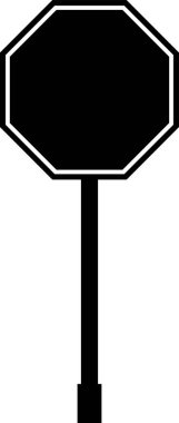 Şeffaf arkaplanda izole edilmiş yol işareti simgesi. Bir metin için model şablonu. Otoyol boş plakalı tabelasında gerçekçi bir tehlike uyarısı boş. uygulamalar için vektör