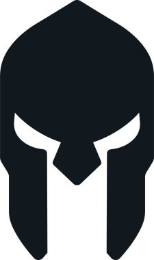 Spartalı miğfer simgesi düz stil. Şeffaf arkaplanda izole edilmiş. Yunan gladyatör tasarım unsurları için kullanılan amblemler logo, etiket, işaret, sembol için oluşturulur. Uygulamalar ve web sitesi için vektör