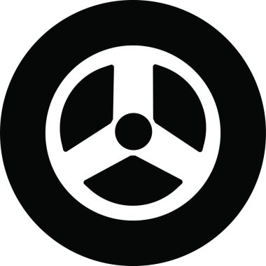 Lastik ikonu düz moda tarzında. Otomobil, motosiklet aracı veya uygulamalar ve web siteleri için jant işareti vektörlü otomobil lastiği tekerleği için şeffaf arka plan tasarımı üzerinde izole edilmiş