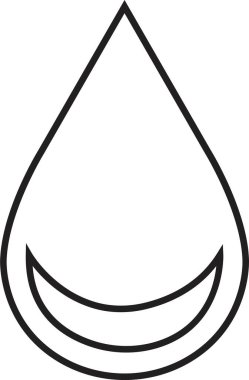 Su Damlası Simgesi hizada. Şeffaf arkaplanda izole edilmiş. Mobil uygulamalar ve web sitesi tasarımı için sıvı bırakma simgesi moda işareti. Su damlası basit vektör sembolü, logo