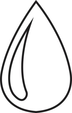 Su Damlası Simgesi hizada. Şeffaf arkaplanda izole edilmiş. Mobil uygulamalar ve web sitesi tasarımı için sıvı bırakma simgesi moda işareti. Su damlası basit vektör sembolü, logo