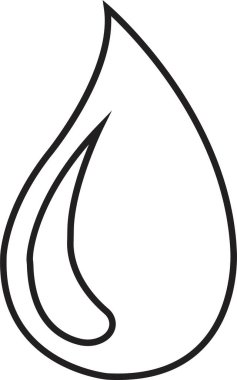 Su Damlası Simgesi hizada. Şeffaf arkaplanda izole edilmiş. Mobil uygulamalar ve web sitesi tasarımı için sıvı bırakma simgesi moda işareti. Su damlası basit vektör sembolü, logo