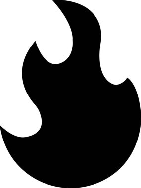 Düz stil ateş ikonu. Şeffaf arkaplanda izole edilmiş ateş alevi sembolü. Şenlik ateşi silueti logosu. Acil Durum İlişkili Bu tür otomatik dış defibrilatör, Siren vektör uygulamaları web sitesi içerir