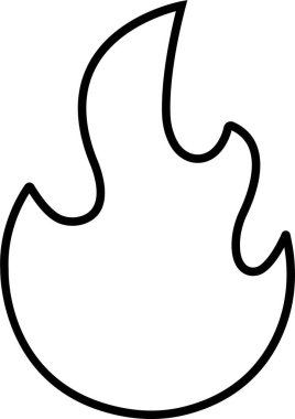 Çizgi şeklinde ateş ikonu. Şeffaf arkaplanda izole edilmiş ateş alevi sembolü. Şenlik ateşi silueti logosu. Acil Durum İlişkili Bu tür otomatik dış defibrilatör, Siren vektör uygulamaları web sitesi içerir