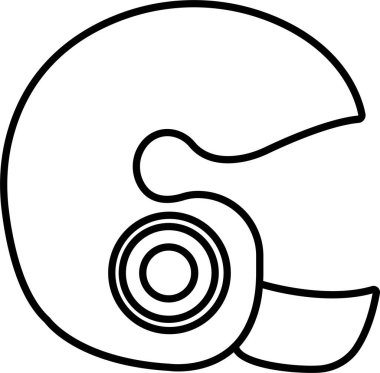 Motosiklet kaskı simgesi. Şeffaf arkaplanda izole edilmiş. Yarış için farklı araç, bisiklet ve bisiklet kullanın. Kafanızı korumak için basit miğfer işaretleri kullanın. uygulamalar ve web sitesi için vektör