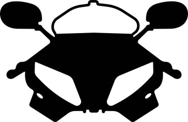 Motosiklet ve motosiklet ikonu, mobilet, scooter, roadster, spor, kruvazör ve helikopterden her türlü motosikletin şeffaf arka plan görüntüsünde izole edildi. Uygulamalar için vektör, ağ