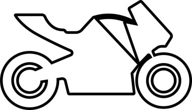 Motosiklet ve motosiklet ikonu, mobilet, scooter, roadster, spor, kruvazör ve helikopterden her türlü motosikletin şeffaf arka plan görüntüsünde izole edildi. Uygulamalar için vektör, ağ