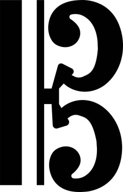 Müzik notaları düz bir şekilde simgeleşir. Müzikal anahtar işareti. Şeffaf arkaplanda izole edilmiş. Siyah müzikal basit sembol elementleri. Uygulamalar ve web sitesi için vektör