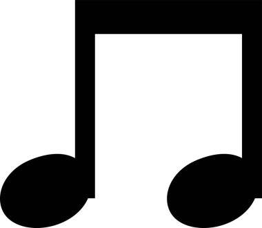 Müzik notaları düz bir şekilde simgeleşir. Müzikal anahtar işareti. Şeffaf arkaplanda izole edilmiş. Siyah müzikal basit sembol elementleri. Uygulamalar ve web sitesi için vektör