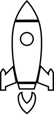 Roket fırlatma simgesi, şeffaf arka planda izole edildi. Ateşli Startup Roket gemisi, Uçan Roket simgesi. Uzay yolculuğu. Projeyi başlatma işareti. Yaratıcı fikir sembolü. Uygulamalar için vektör, ağ